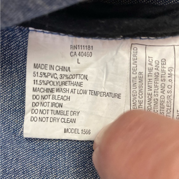 Vintage Men’s Brown Bomber Jacket w Cream Sides and Stripes on Sleeves, Large - Picture 6 of 15